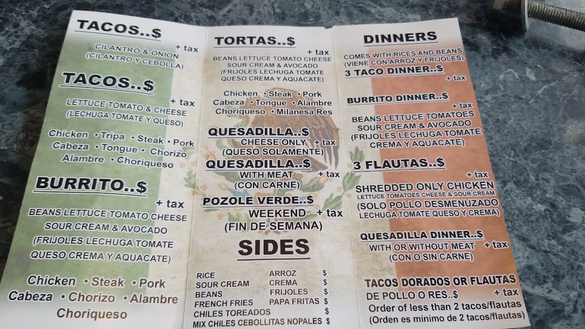 Taco Movil Menu - Image 5